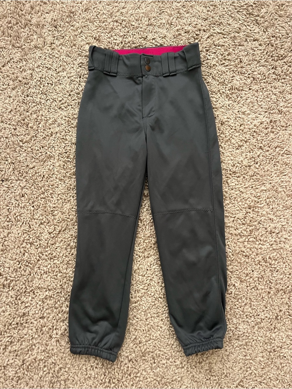 Alleson Athletic Dark Grey Softball Pants Size Youth XS